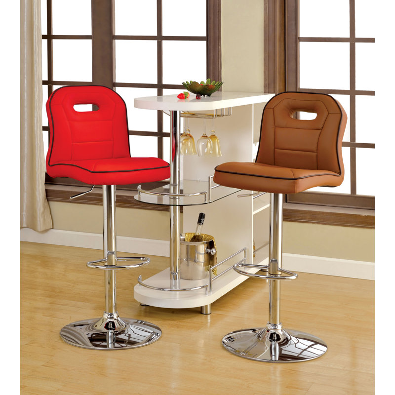 Hokku Designs Swivel Adjustable Height Bar Stool & Reviews Wayfair